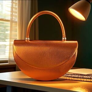Elegant Orange Women's Handbag